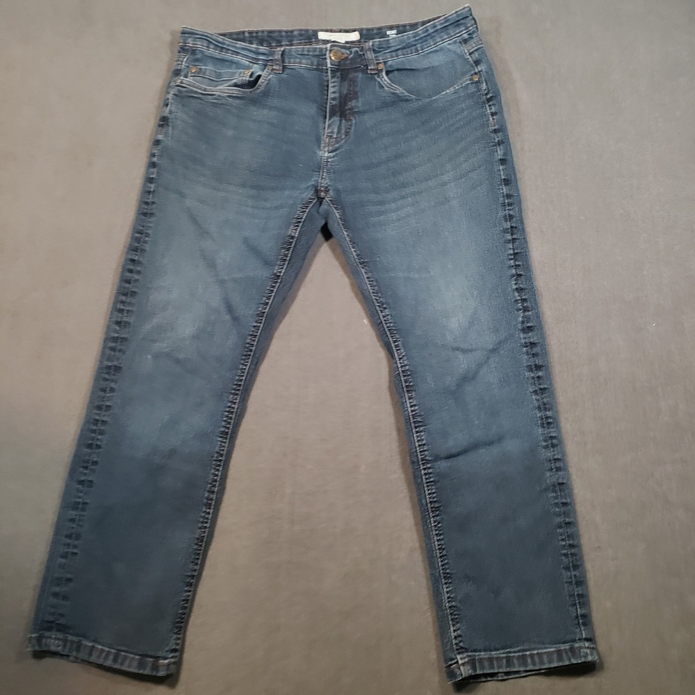 English Laundry Kent Slim Jeans Mens 38x30 Blue Falcon 472 Stretch Denim